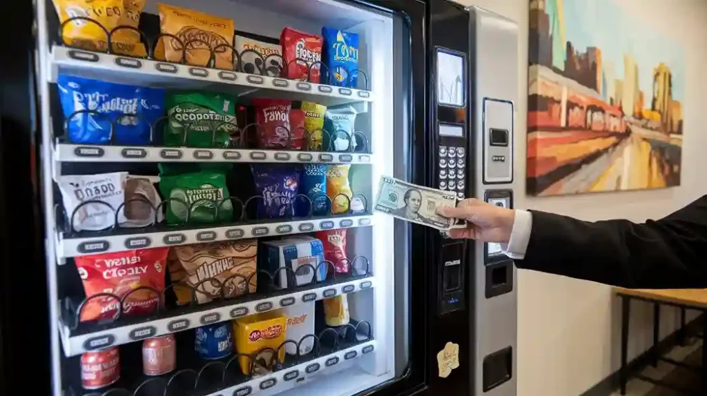 big bills for a vending machine