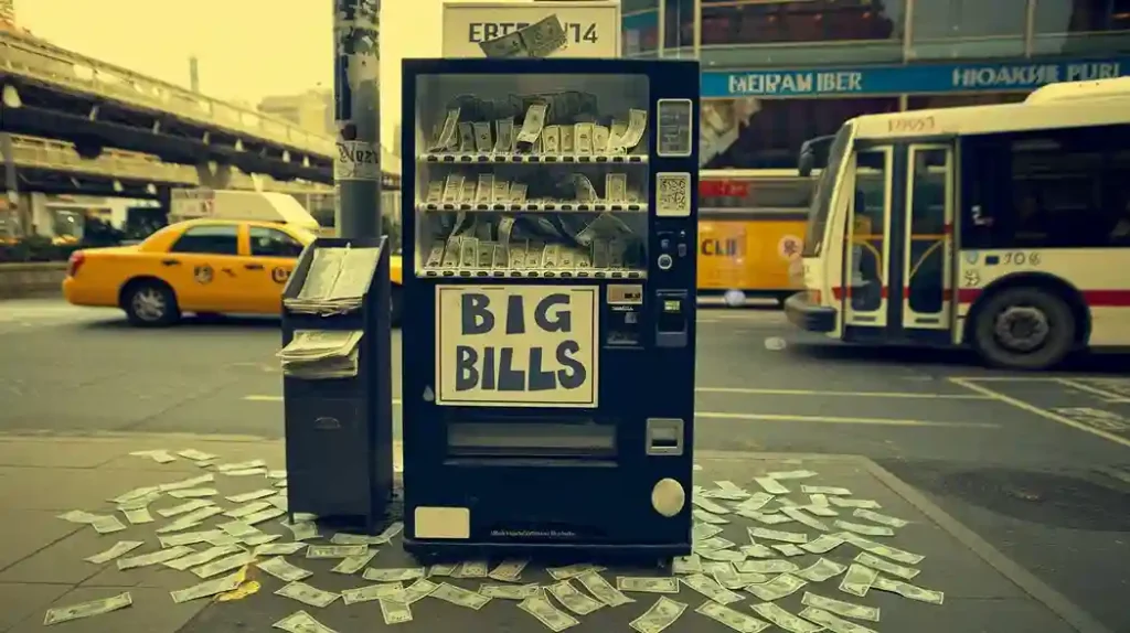 big bills for a vending machine