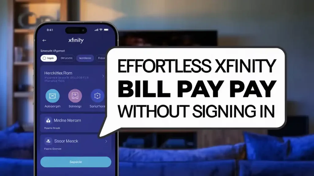 Xfinity bill pay as guest