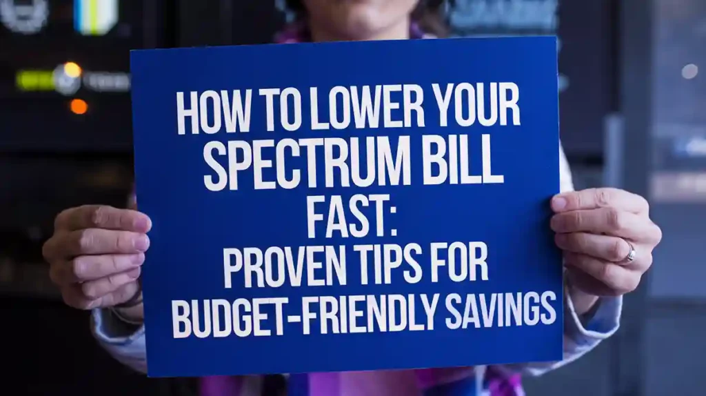 how to lower spectrum bill