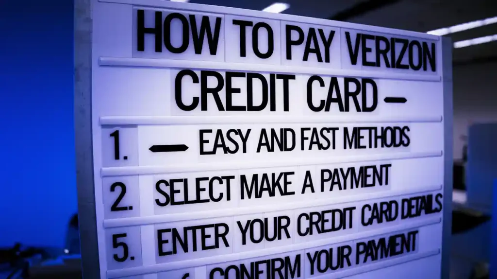 Pay Verizon credit card